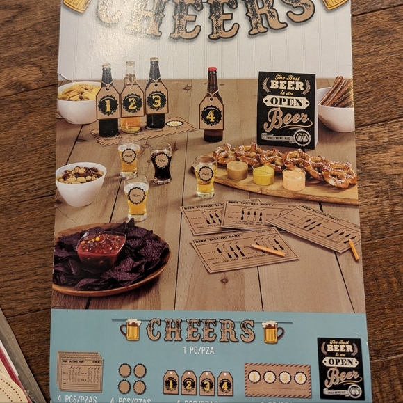 Amscan "CHEERS" Beer Tasting Kit Party Decorating & Voting for 4 People NWT - Picture 8 of 9
